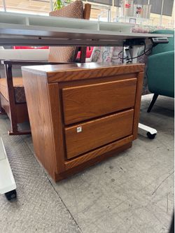 Wooden Nightstand Side End Table