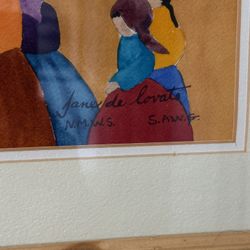 Original Jane de Lovato Watercolor - Southwest Mission Church - NMWS / SAWG 12x16