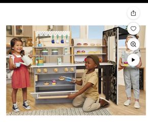 Kids Wooden Play Bakery & Coffee Shop Set