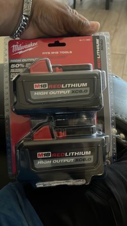 Milwaukee M18 18-Volt Lithium-Ion High Output 6.0Ah Battery Pack (2-Pack)