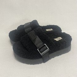 UGG PLATFORM SLIDES SHEEPSKIN SLIPPERS WOMEN’S SIZE 5