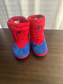 Marvel Spider Man Boys Bootie Slippers Size Large (11-12) kids sizes