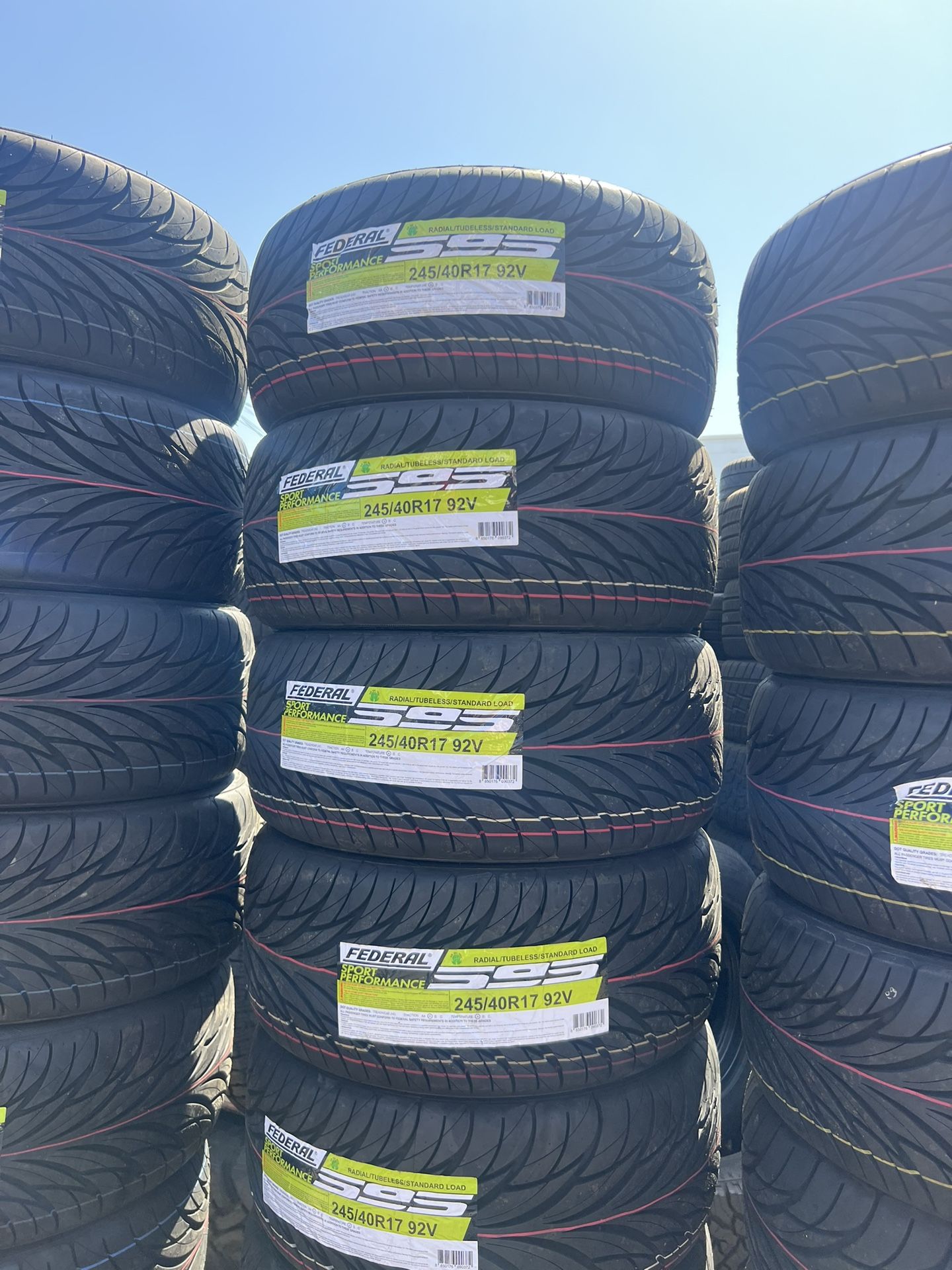 245/40/17 Federal tires in stock ! An all season high performance tire available in . Federal SS595 240tw - high performance all season tire available