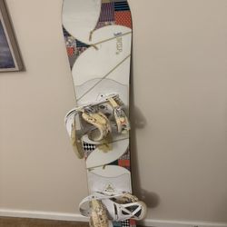 Burton Troop 46 Snowboard with Bindings 56” Long 