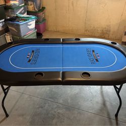 Foldable 6-8 Player Poker Table…Qty -2