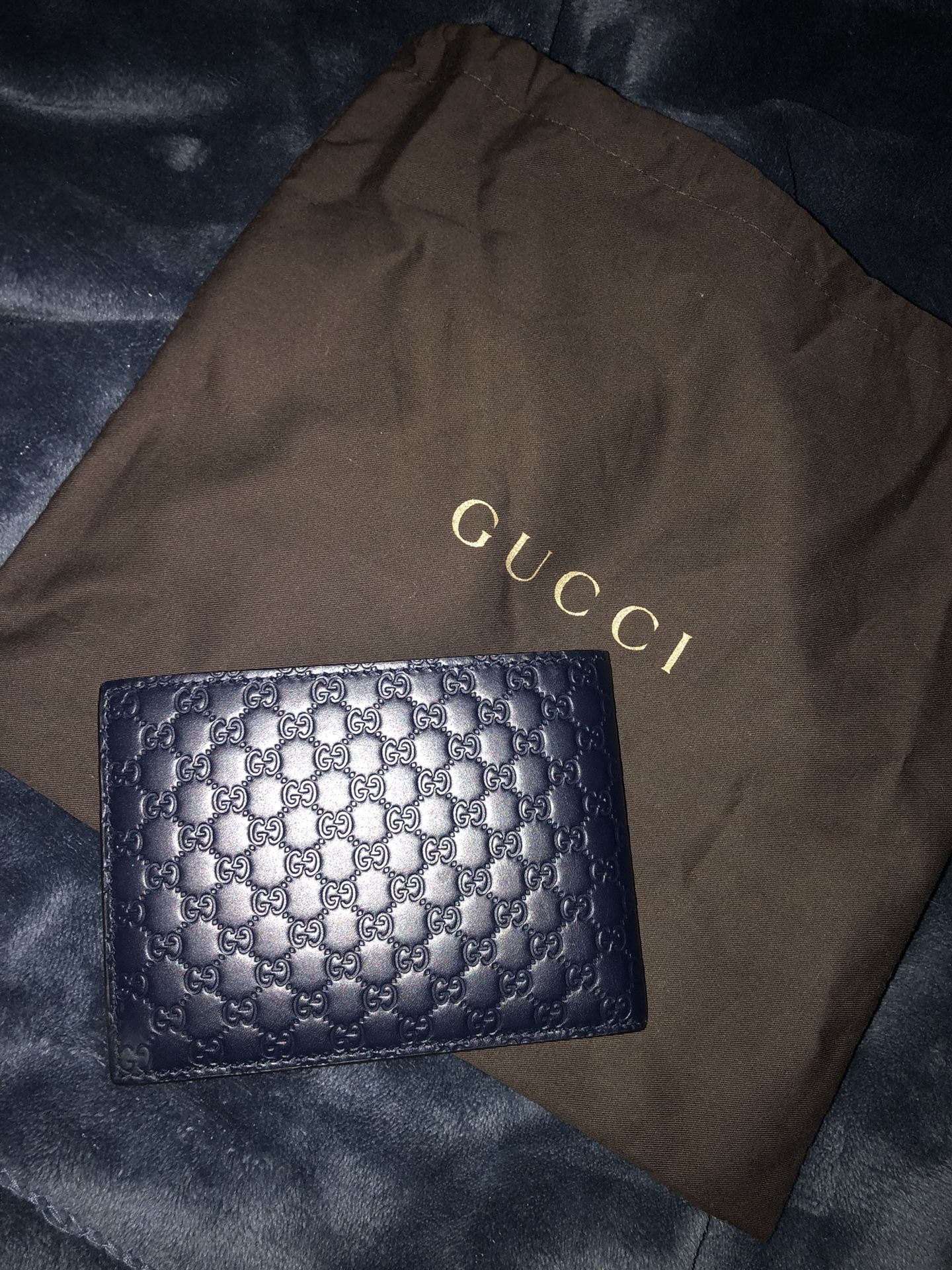 Navy Blue Gucci Wallet