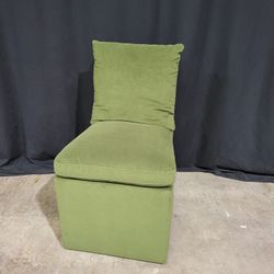 Rolling Fabric Armless Chair