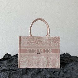 Dior Book Tote Pink Bag New 