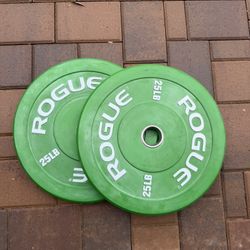 Rogue Fitness Bumper Plates 25LB X2 