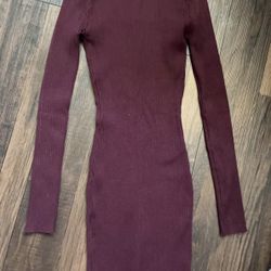 Burgundy Dress