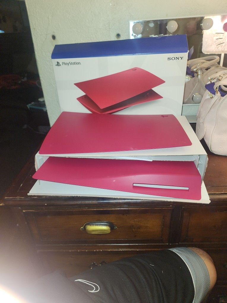 Playstation 5 Disc Version Cover Matte Red
