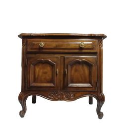 Vintage Drexel Nightstand Wood Cabinet 