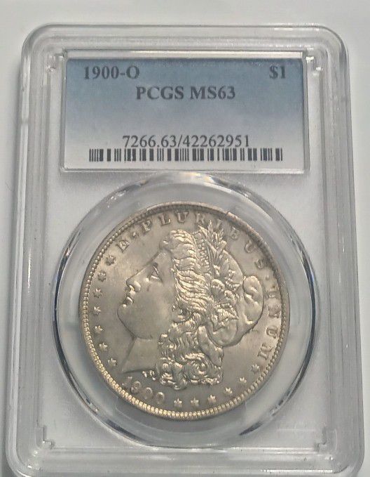 1900-O $1 Morgan Silver Dollar PCGS Graded MS63