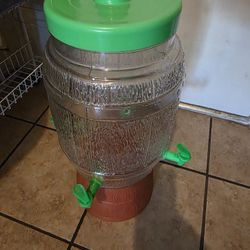3 Gallon Beverage Dispenser With 4 Nozzles & Stand