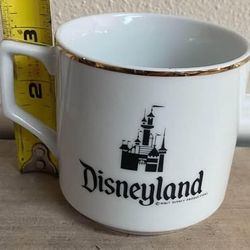 Vintage Disney Gold Rim Cup Mug just $7