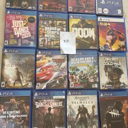PS4 Games $20 Each