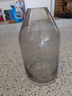 Heart & Hand with Magnolia Large Glass Jug Vase