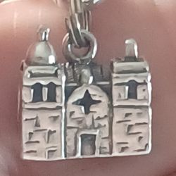 Vtg.sterling Silver " CARMEL MISSION" IN CARMEL, CALIFORNIA CHARM
