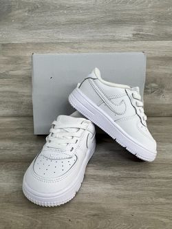 Nike Air Force 1 Low EasyOn Toddler White FN0236-111 Size 7C (PO1022159)