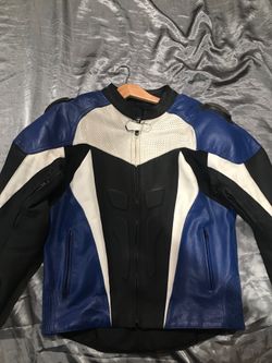 Leather motorcycle jacket