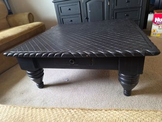 Solid wood coffee table