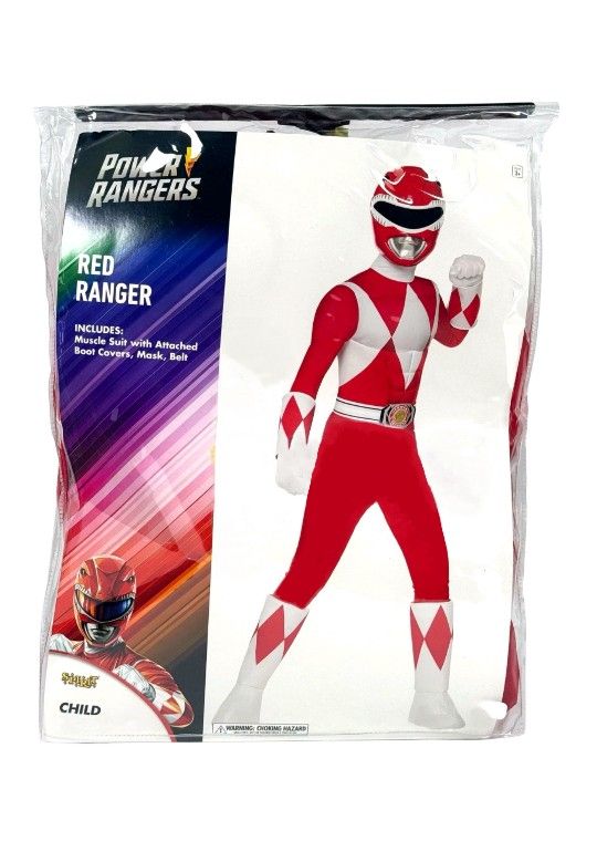 Power Rangers Red Ranger Halloween Costume Kids/Youth Size Large