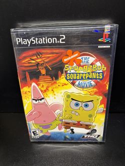 SpongeBob SquarePants Movie (PlayStation 2, 2004) RARE 1st Print New Sealed!