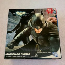 New Batman The Dark Knight Rises Lenticular 3D Puzzle 100 Piece Factory Sealed 