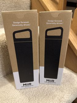 Wide Mouth Water Bottle, Vacuum Insulated, Leakproof, Stainless Steel Construction new $20/item