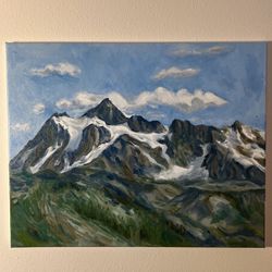Original oil painting of Mt Shuksan, 16x20 on canvas