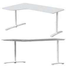63″ x 43″ Ikea Bekant White Corner L-Desk – Left Return