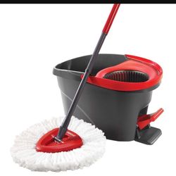 O-Cedar Easy Wring Rinse Deep Clean Microfiber Spin Mop And Bucket