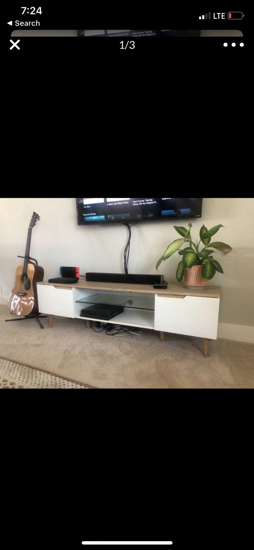 Mid century modern tv stand