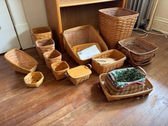 Longaberger baskets in estate sale