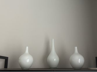 Set of  White Vases