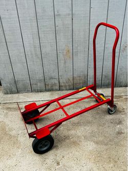 2way heavy duty utility dolly with solid tires