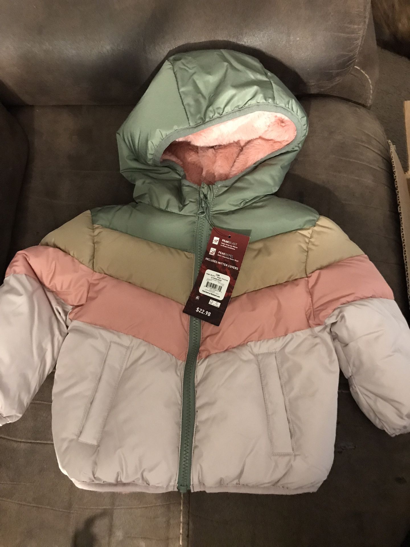 NWT girls’ winter jackets 12 month-4/5