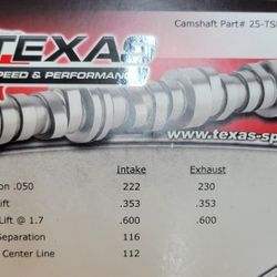 TSP 222/230 .600/.600 116+4 LSA and 3 Bolt Sprocket w/ARP Bolts