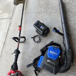 Electric Leaf Blower And Grass Trimmer 