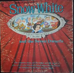 Walt Disney's "Snow White And The Seven Dwarfs" 1966 Disney Rcds Repress~VG+/VG