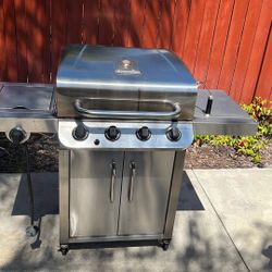 Propane BBQ 4 Burner With Stove Top Single Burner Barbeque