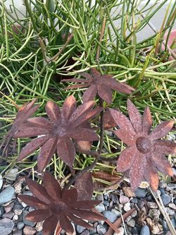 Metal flowers
