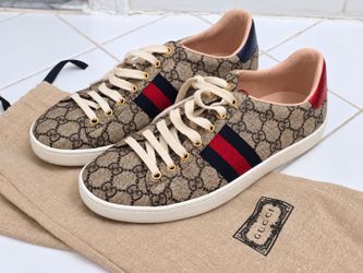 Gucci Ace GG Supreme Sneakers – Beige – Brand New – Women’s / Unisex