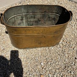Antique Copper Boiler Wash Tub
