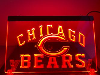Chicago Bears LED Sign (8”x12”)