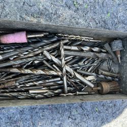 137 Assorted Drill Bits, 2 Stones, and 1 Wire Brush. 