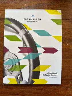 Broad Arrow Porsche Air|Water Auction, April 2026, catalog booklet, NEW 911 RUF Singer Brochure Book Catalog