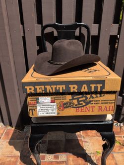 Justin 6X Cromwell Chocolate Bent Rail Hat