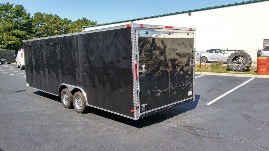 VNOSE ENCLOSED TRAILERS NEW 20FT 24FT 28FT 32FT RACE CAR TRUCK SLED BIKE ATV SIDE BY SIDE HAULER MOVING STORAGE