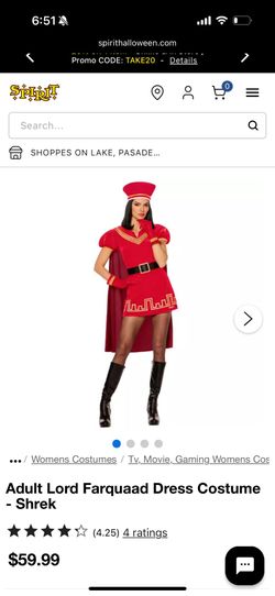 lord farquaad costume female XS